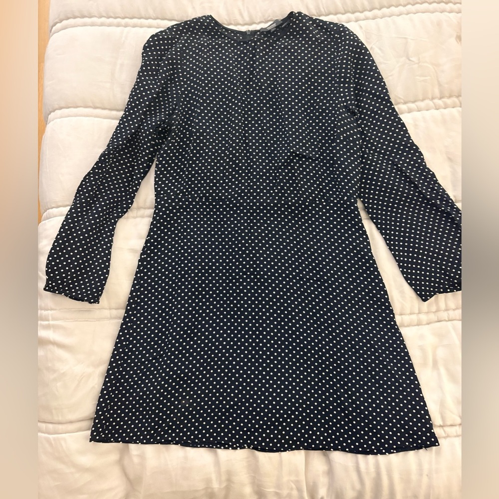 Chic Theory Black and White Polka Dot Dress, size 8